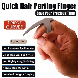 Outil de séparation des cheveux pour l'installation d'extensions, séparateur de doigts en forme d'anneau pour une séparation et un coiffage impeccables des cheveux - Product Image 2