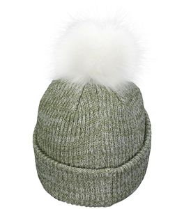 Wholesale Custom Grey Unisex Stripes Knit Cuffed <b>Beanies</b> Winter Cap Soft Warm <b>Beanie</b> Wool Blend Outdoor Sports Ear Protection - Product Image 3