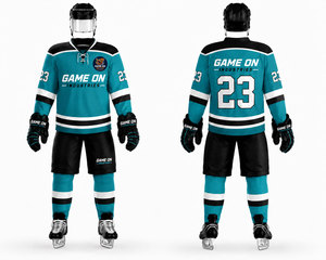 Conjunto de Uniforme de Hockey sobre Hielo, Nuevo y en Oferta, 100% Poliéster, Logotipo Personalizado, Ropa Deportiva Informal - Product Image 1