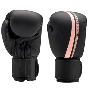 Gants de boxe professionnels de haute qualité OEM en cuir noir 14oz, prix de gros pour le sport et l'entraînement - Product Image 4