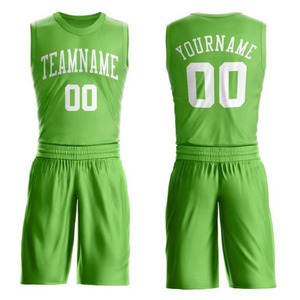 Ensemble de maillots de basket-ball unisexe, col en V, manches courtes, imprimé par sublimation, 100% polyester, séchage rapide, évacuation de l'humidité, taille élastique - Product Image 3