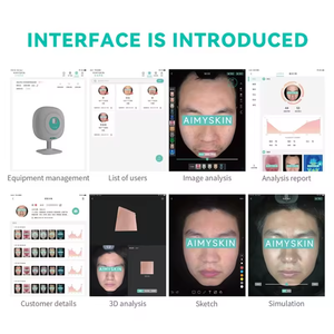 Máquina de análisis de piel <span class=keywords><strong>3D</strong></span>, dermatoscopio AI, analizador de piel Facial, luz UV, escáner facial inteligente para Spa, salón de belleza - Product Image 2