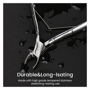 Coupe-cuticules pour la beauté des ongles avec logo personnalisé, en acier inoxydable, pour manucure. - Product Image 4