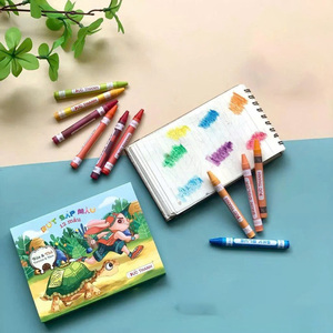 Crayones de pintura lavables para niños pequeños, suministros de dibujo, artículos de papelería artísticos seguros y fáciles de agarrar - Product Image 2