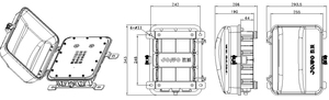 Téléphone industriel <span class=keywords><strong>IP</strong></span> analogique robuste mains libres avec clavier et fonction d'appel d'urgence SOS, étanche IP67 - Product Image 6