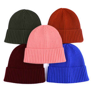 Custom Beanie Hat Blank Plain Cuffed Knitted Skull <b>Cap</b> <b>Winter</b> Warm Royal Blue Headwear - Product Image 3