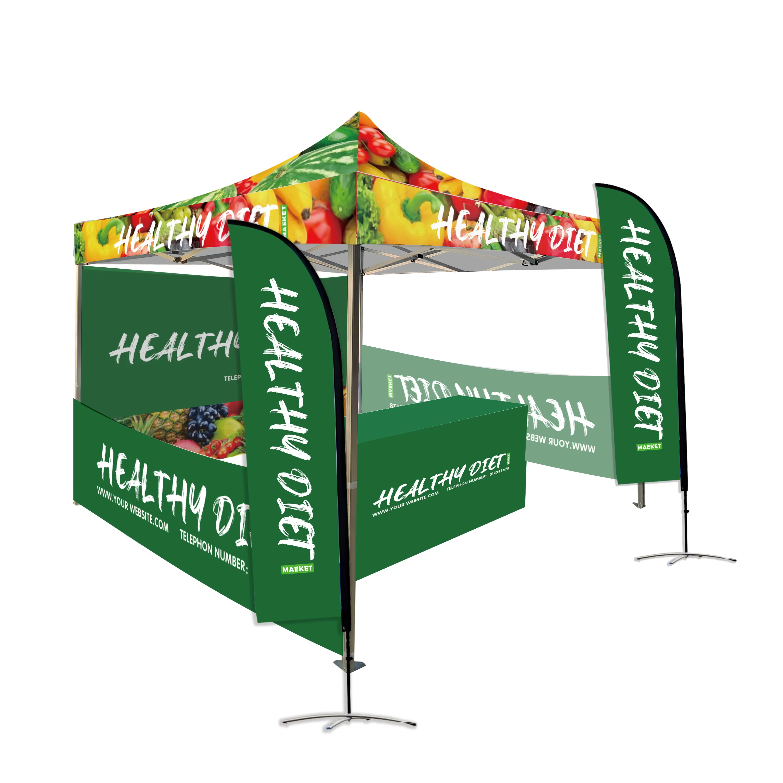 Aluminium gazebo tent 10x10 ft custom printed pop up tents outdoor steel marquee canopy tents for trade shows