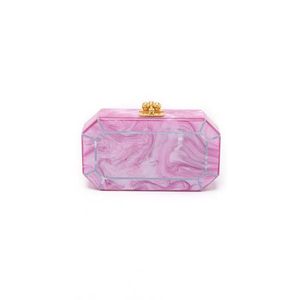 Pochette de soirée élégante en résine écologique pour femmes, accessoires de mode en cristal - Product Image 6