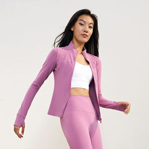 Veste de sport pour femme en gros – Confortable, avec fermeture éclair et poches – Idéale pour le yoga et l'entraînement athlétique - Product Image 2
