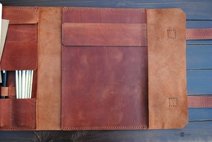 ชุดศิลปะการวาดภาพระบายสีน้ำสุดสร้างสรรค์ในเคสหนังที่เก็บศิลปินดินสอแปรงสีสำหรับสมุดสเก็ตช์ - Product Image 6