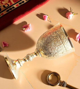 Handcrafted Stainless Steel <b>Wine</b> <b>Goblet</b> with Artistic Engraving for Luxury Dining Stainless Steel Juice Glass for Party Events - Product Image 5