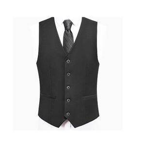 Chaleco Formal de Negocios para Hombre, Personalizado, con Cuello en V, Corte Entallado, Diseño a Cuadros, Tela de Lana, Impermeable, para Invierno - Product Image 2