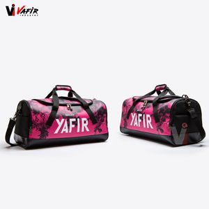 Sac de sport personnalisé noir 600D imperméable grande capacité pour hommes avec compartiment à chaussures 30-40L portable pour le yoga et les voyages vafir - Product Image 3