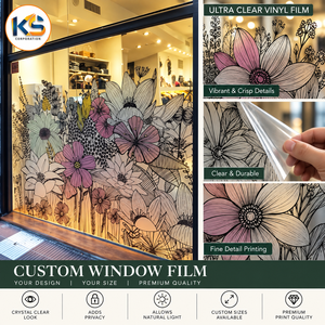 Film adhésif givré en PVC pour vitres, idéal pour la confidentialité, les cloisons de bureau et la décoration des entrées de magasins – Offre spéciale - Product Image 3