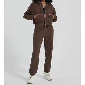 Pantalon de survêtement à capuche lourd unisexe personnalisé Ensembles de jogging Pantalon cargo Ensemble de survêtement unisexe Ensemble de survêtements 2 pièces - Product Image 2