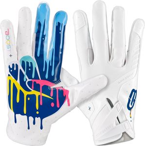 OEM Brand Football Gloves with Personalized Logo and Super Grip for Adult Use Adjustable Strap Wholesale Factory - Product Image 6