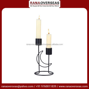 Bougeoir en métal de qualité supérieure avec conception de lune céleste pour la décoration de la maison et de l'événement disponible en différentes tailles et styles - Product Image 6