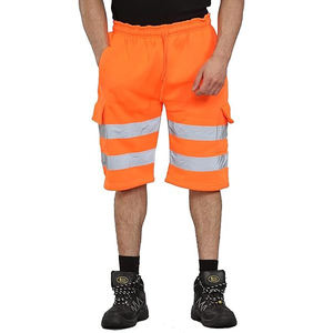 Pantalones Cortos de Trabajo de Alta Visibilidad para Hombre, Pantalones Cortos de Seguridad Reflectantes, Fabricante de Fábrica con Etiqueta Privada OEM Personalizada - Product Image 5