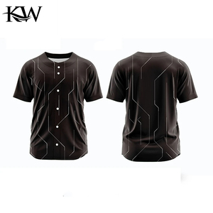 Custom Baseball Team Uniform Shirt Lightweight <b>Athletic</b> Apparel Quick Dry Fabric Printing Sportswear Supplier Wholesale - Product Image 2