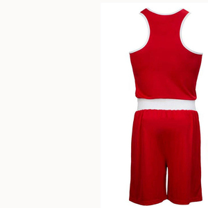 Nuevo Diseño de Última Moda, Trajes de Boxeo de 2 Piezas para Hombre, Chalecos 100% Poliéster, Conjuntos de Trajes de Boxeo de Cintura Alta - Product Image 3