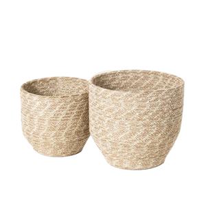 Giftware Flower Bookie and Multifunctional Storage Basket 100% Granted Good Quality Jute Baskets Set & Beverage <b>Bins</b> and Vases - Product Image 1