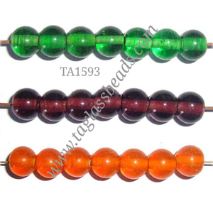Handmade Round Glass Beads Assorted Solid Colors Loose Spacer Beads Strand for DIY Jewelry Making and Crafts - Product Image 5