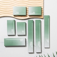 Ensemble d'articles de toilette jetables de luxe pour hôtel, kit de voyage, logo personnalisé, protection de l'environnement, fournitures de salle de bain pour hôtel