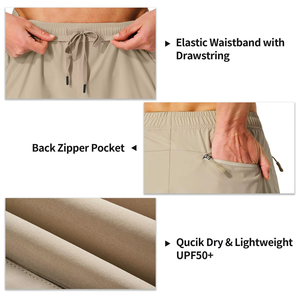 Prix direct usine – Short cargo de randonnée pour homme en tissu performant à séchage rapide – Short homme – Marque privée OEM disponible - Product Image 3