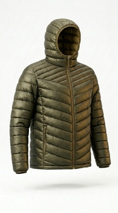 Men Puffer Jacket Lightweight Comfortable Warm Soft Fabric Casual Daily Wear <b>Winter</b> Clothing - Product Image 2
