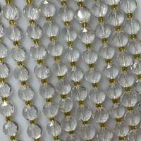Perles de guérison en quartz naturel authentique, rondes, taillées en forme de gâteau, à facettes, pour la fabrication de bijoux - Vente en gros à chaud