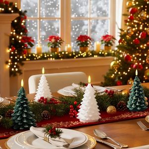 Decorazioni Natalizie da Interno Candele LED Senza Fiamma a Batteria per Albero di Natale con 6 Ore di Autonomia - Product Image 2