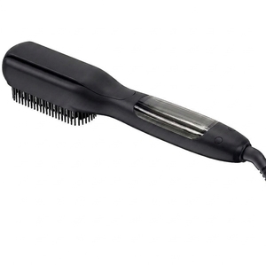 Lisseur Vapeur 2-en-1 Professionnel pour Cheveux, Brosse Lissante Ionique, Fer Plat pour Femmes - Product Image 1