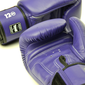 Gants de boxe professionnels RTS en cuir véritable avec fermeture auto-agrippante, unisexes, rembourrage intérieur confortable, forte adhérence, faciles à enfiler - Product Image 6
