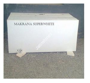 Bloc de marbre blanc super clair Makrana, pierre naturelle blanche unie pour carrelage de sol, revêtement mural, escalier, salle de bain, dalle d'intérieur - Product Image 3