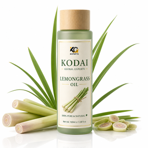 Aceite Esencial de Limoncillo de Tamil Nadu 100% Puro y Natural de Primera Calidad, Destilado al Vapor, para Aromaterapia y Cuidado Facial, Kodai Global Export - Product Image 1