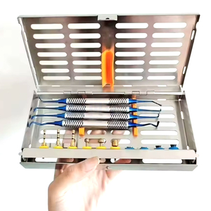 Kit de forets chirurgicaux pour implants dentaires, manuel, en acier inoxydable, avec butées de profondeur et élévateurs de sinus lift, instruments chirurgicaux de qualité supérieure pour - Product Image 1