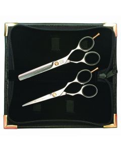 Hot Selling Stainless Steel Barber salon <b>Shear</b> & Hair Cutting Scissor Beauty Type Thinning Scissors set kit - Product Image 4