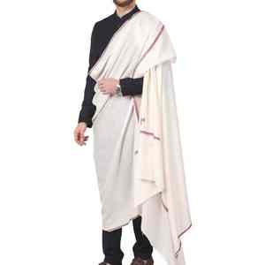 Châle en laine pour homme, long, léger, de haute qualité, chaud pour l'hiver, respirant, doux, traditionnel, classique, châle en pure laine, OEM - Product Image 4