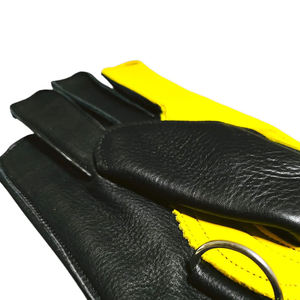Gants de fauconnerie respirants en coton et cuir pour oiseaux et piégeurs de faucons - Couleurs et logos personnalisables - Product Image 5
