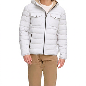 Men's <b>Thin</b> Stand Collar Bomber Jacket Solid Color Polyester Windproof Quick Dry Spring Coat with Zipper and Front Pockets - Product Image 2
