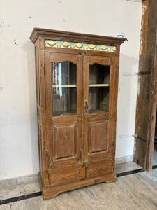 Mueble Almirah Moderno de Madera Maciza Estilo Antiguo Personalizado para Hogar, Comedor, Apartamento, Hospital - Incluye Vidrio - para Uso en Dormitorio y Sala de Estar - Product Image 2