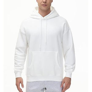 Mens <b>Plain</b> Pullover <b>Hoodie</b> Oversized Hooded Sweatshirt Cotton Fleece Casual Long Sleeve Kangaroo Pocket Streetwear - Product Image 2