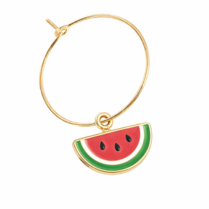 Encantador Adorno de Copa de Vino Personalizado de Metal Reutilizable con Logotipo de Empresa de la Serie Frutas, Souvenir de Manzana JIN JUMBO (JM) - Product Image 3