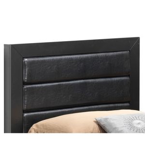 Elegante Letto Singolo Transizionale in Legno Nero - Product Image 2