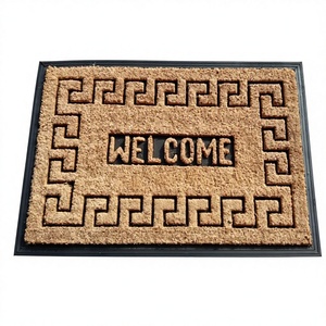 Tapis d'entrée extérieur antidérapant de luxe, durable, absorbant la boue, en caoutchouc et fibre de coco - Product Image 3