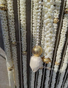 Decoración para el hogar, conjunto de telón de fondo de flores artificiales de Mogra y loto, guirnalda de Mogra con conjunto de decoración de telón de fondo de loto, conjunto floral de Mogra y loto - Product Image 6