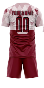 Camiseta de Fútbol Sublimada para Hombre, Cuello Redondo, Manga Corta, Poliéster que Absorbe la Humedad, Patrón Geométrico, Ropa Deportiva para Todas las Temporadas - Product Image 4