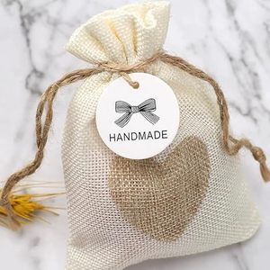 Etiquetas Redondas Personalizadas de Papel para Ropa, Diseño de Agradecimiento, Acabado Mate, Etiquetas Colgantes Impresas Ecológicas para Prendas - Product Image 6