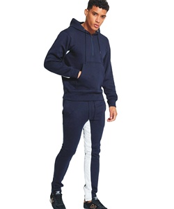 Men's Quarter Zip Pullover Hooded Tracksuit Men's Half Zip Hood Sweatsuit - Product Image 1