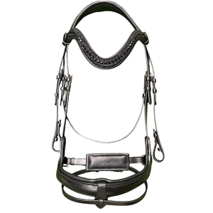 Premium Quality Full Rolled Leather Horse Bridle With Cow Softy Leather Padding With Cutsomize U-Shape Browband horse equipment - Product Image 2